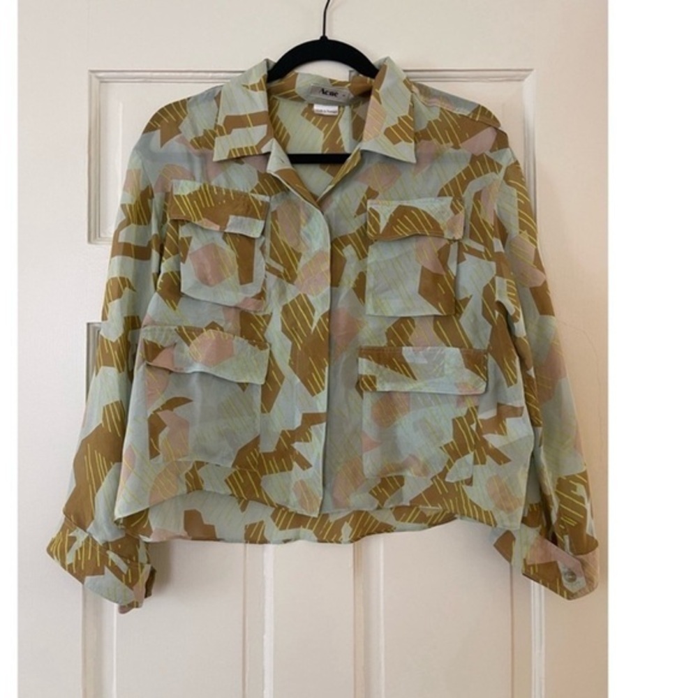 Silk Camo Top